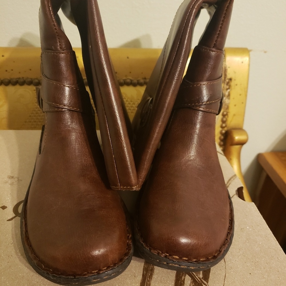 Cybele brown, coffee, wide calve boot